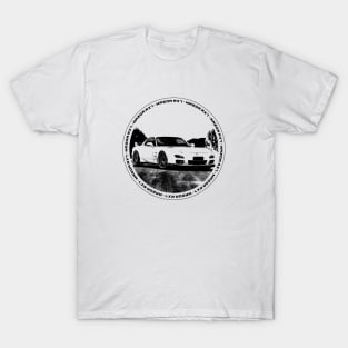 MAZDA RX-7 FD Black 'N White 4 T-Shirt